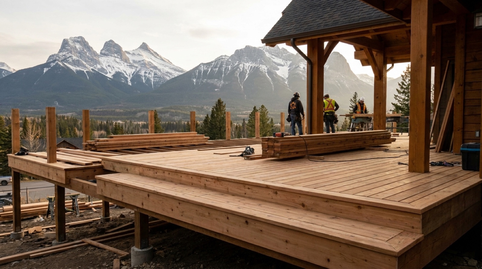 Cedar vs. Composite Decking in the Bow Valley: Which Lasts Longer?